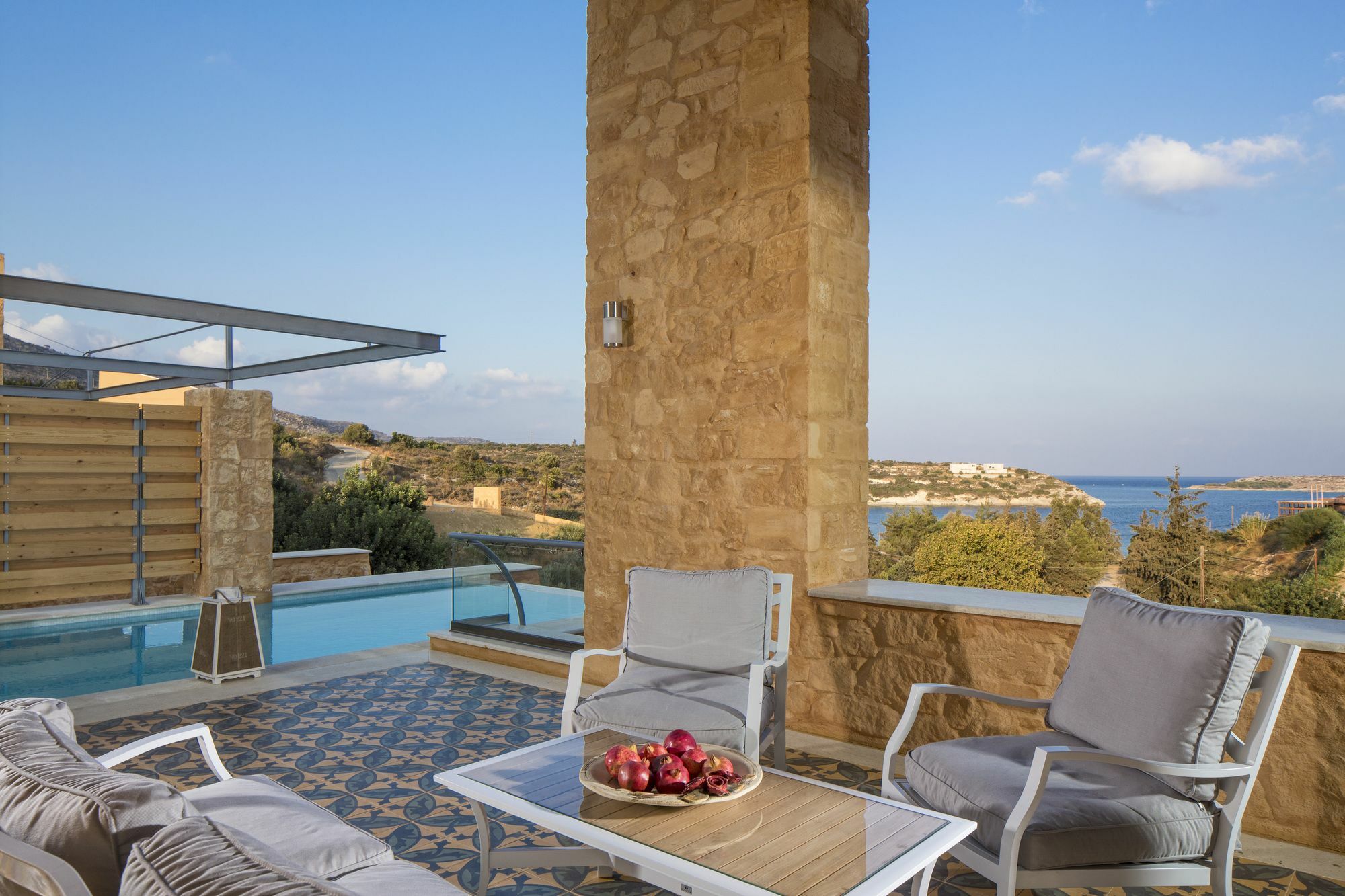 Olea Villas - Infinity Pool, Hot Tub, Sea Views Marathi  Exterior foto